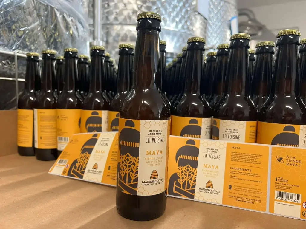 Bière blonde au miel de nos ruches (24 bouteilles - un pot de miel 250g offert) 